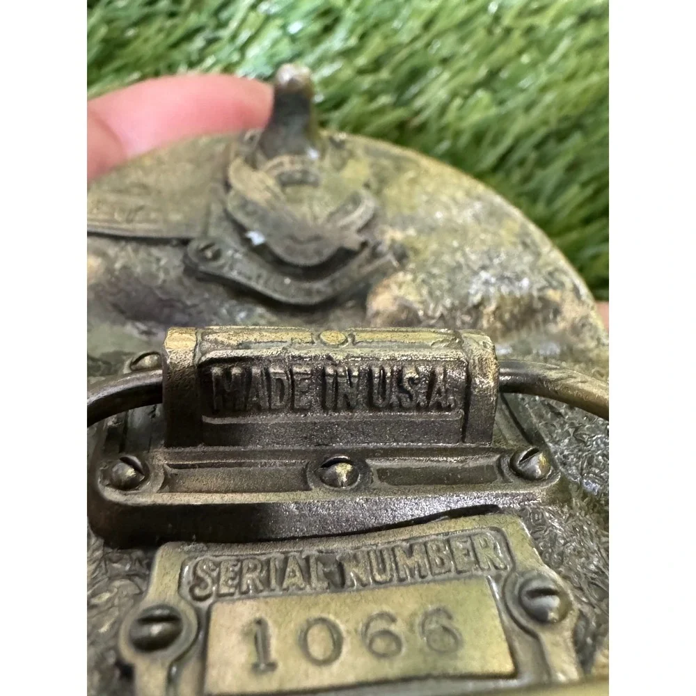 Vintage 1980's Brass Golf Belt Buckle The Great American Buckle Company USA Made